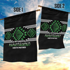 Aotearoa Atua Papatuanuku Garden Flag Maori Earth Mother Taniko Motifs