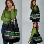Aotearoa Atua Papatuanuku Grocery Bag Maori Earth Mother Taniko Motifs