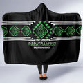 Aotearoa Atua Papatuanuku Hooded Blanket Maori Earth Mother Taniko Motifs