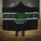 Aotearoa Atua Papatuanuku Hooded Blanket Maori Earth Mother Taniko Motifs