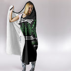 Aotearoa Atua Papatuanuku Hooded Blanket Maori Earth Mother Taniko Motifs