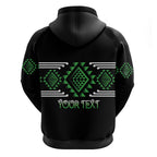 Aotearoa Atua Papatuanuku Personalised Hoodie Maori Earth Mother Taniko Motifs