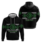 Aotearoa Atua Papatuanuku Personalised Hoodie Maori Earth Mother Taniko Motifs
