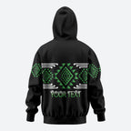 Aotearoa Atua Papatuanuku Personalised Hoodie Maori Earth Mother Taniko Motifs
