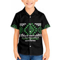 Aotearoa Atua Papatuanuku Personalised Kid Hawaiian Shirt Maori Earth Mother Taniko Motifs