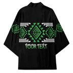 Aotearoa Atua Papatuanuku Personalised Kimono Maori Earth Mother Taniko Motifs