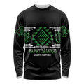 Aotearoa Atua Papatuanuku Personalised Long Sleeve Shirt Maori Earth Mother Taniko Motifs