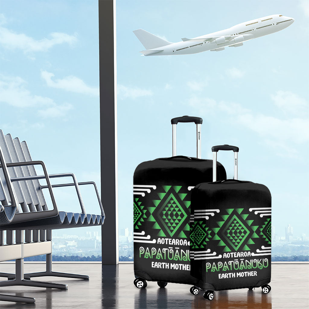 Aotearoa Atua Papatuanuku Luggage Cover Maori Earth Mother Taniko Motifs