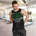 Aotearoa Atua Papatuanuku Personalised Men Tank Top Maori Earth Mother Taniko Motifs