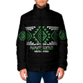 Aotearoa Atua Papatuanuku Personalised Padded Jacket Maori Earth Mother Taniko Motifs