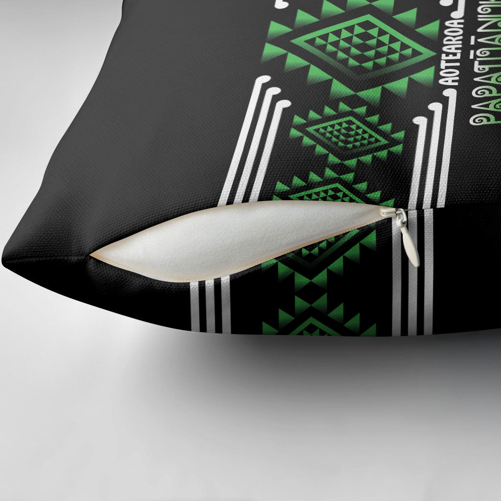 Aotearoa Atua Papatuanuku Pillow Cover Maori Earth Mother Taniko Motifs