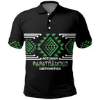 Aotearoa Atua Papatuanuku Personalised Polo Shirt Maori Earth Mother Taniko Motifs
