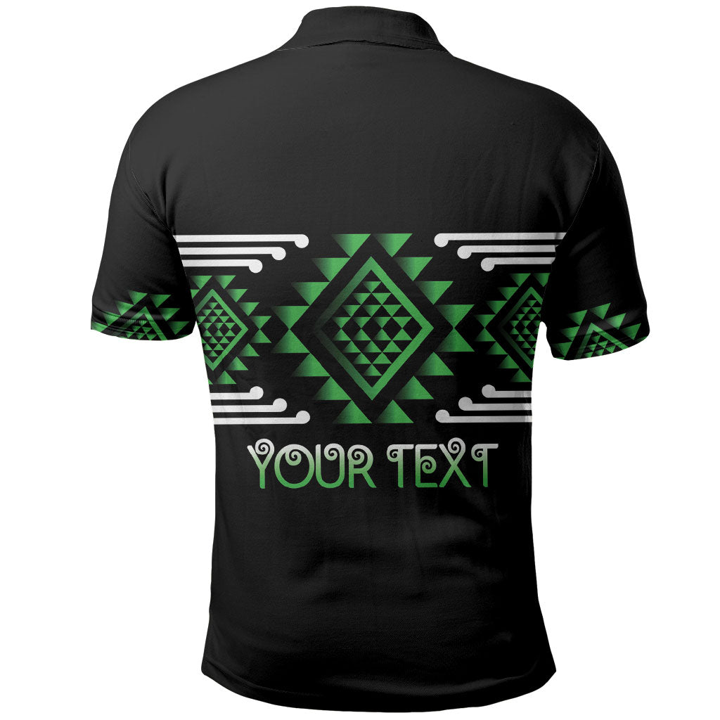 Aotearoa Atua Papatuanuku Personalised Polo Shirt Maori Earth Mother Taniko Motifs