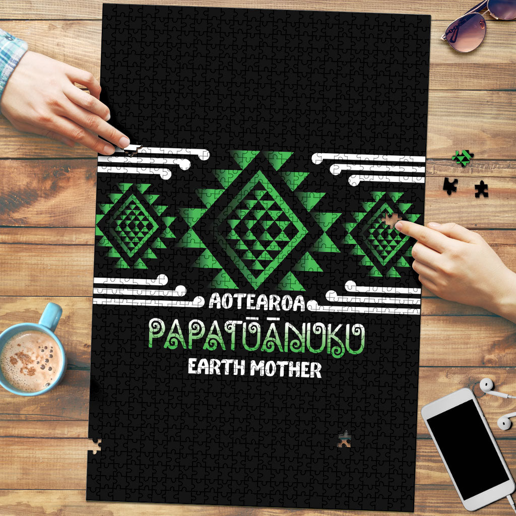 Aotearoa Atua Papatuanuku Puzzle Maori Earth Mother Taniko Motifs