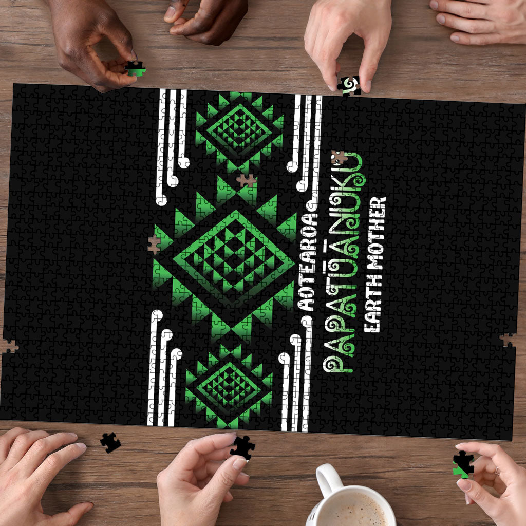 Aotearoa Atua Papatuanuku Puzzle Maori Earth Mother Taniko Motifs