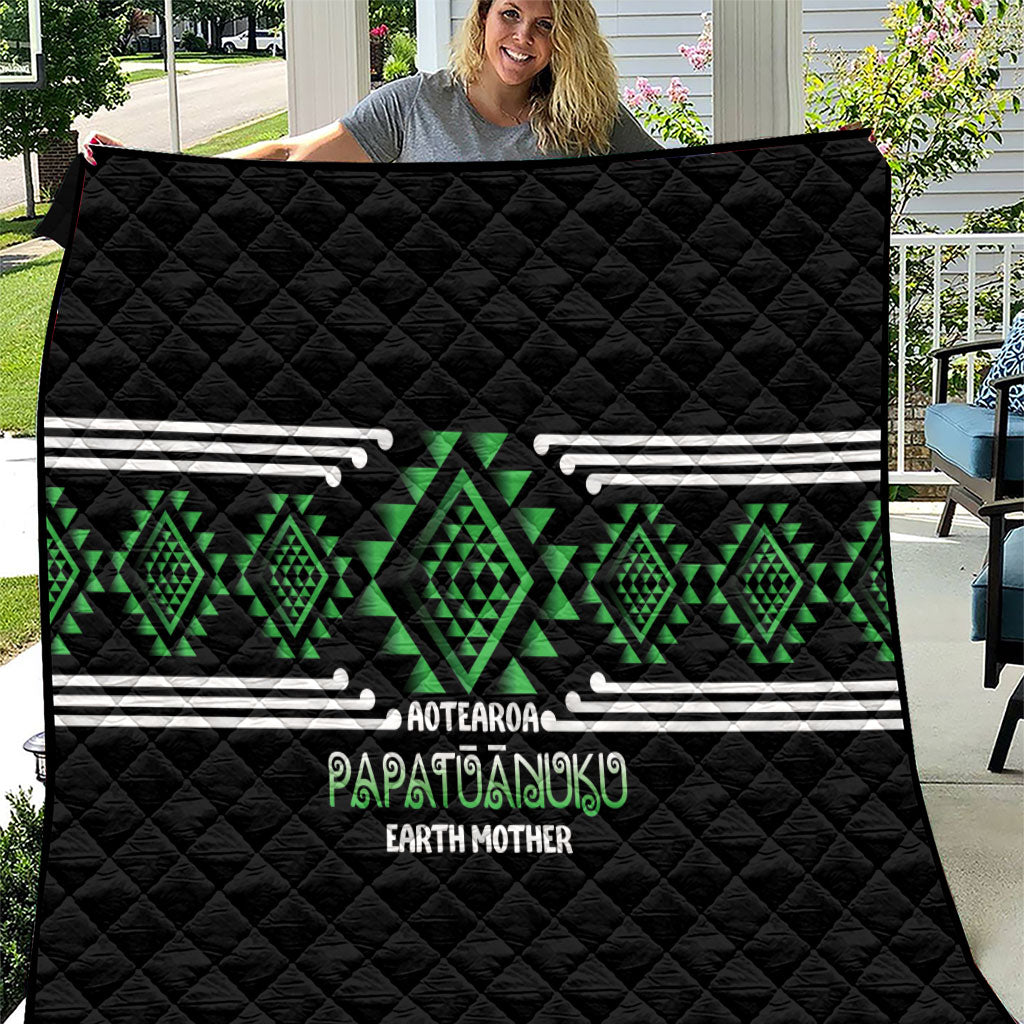 Aotearoa Atua Papatuanuku Quilt Maori Earth Mother Taniko Motifs