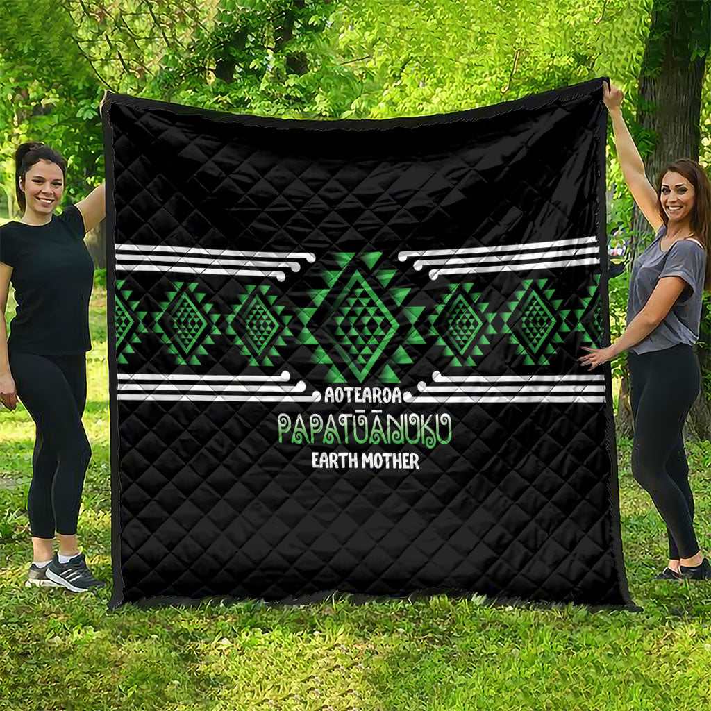 Aotearoa Atua Papatuanuku Quilt Maori Earth Mother Taniko Motifs