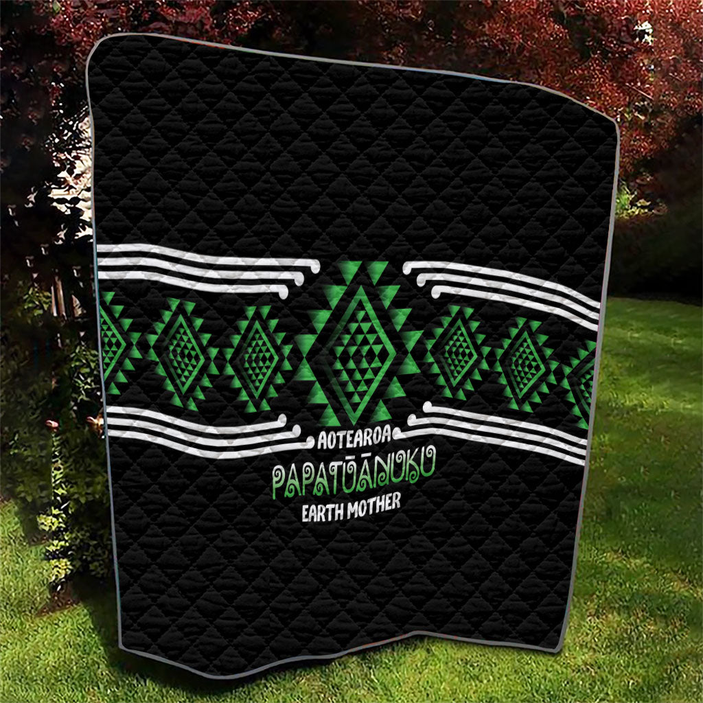 Aotearoa Atua Papatuanuku Quilt Maori Earth Mother Taniko Motifs