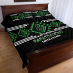 Aotearoa Atua Papatuanuku Quilt Bed Set Maori Earth Mother Taniko Motifs