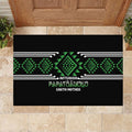 Aotearoa Atua Papatuanuku Rubber Doormat Maori Earth Mother Taniko Motifs