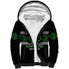 Aotearoa Atua Papatuanuku Personalised Sherpa Hoodie Maori Earth Mother Taniko Motifs