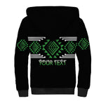 Aotearoa Atua Papatuanuku Personalised Sherpa Hoodie Maori Earth Mother Taniko Motifs