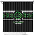 Aotearoa Atua Papatuanuku Shower Curtain Maori Earth Mother Taniko Motifs