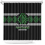 Aotearoa Atua Papatuanuku Shower Curtain Maori Earth Mother Taniko Motifs