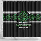 Aotearoa Atua Papatuanuku Shower Curtain Maori Earth Mother Taniko Motifs