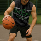 Aotearoa Atua Papatuanuku Personalised Sleeveless Hoodie Maori Earth Mother Taniko Motifs