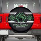 Aotearoa Atua Papatuanuku Spare Tire Cover Maori Earth Mother Taniko Motifs