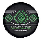 Aotearoa Atua Papatuanuku Spare Tire Cover Maori Earth Mother Taniko Motifs