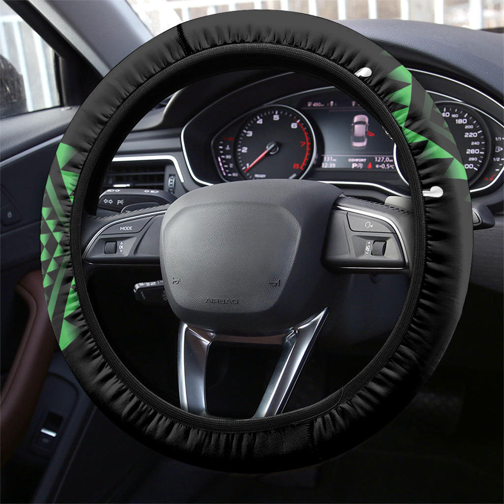 Aotearoa Atua Papatuanuku Steering Wheel Cover Maori Earth Mother Taniko Motifs