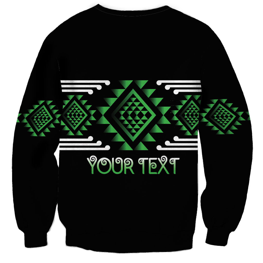Aotearoa Atua Papatuanuku Personalised Sweatshirt Maori Earth Mother Taniko Motifs