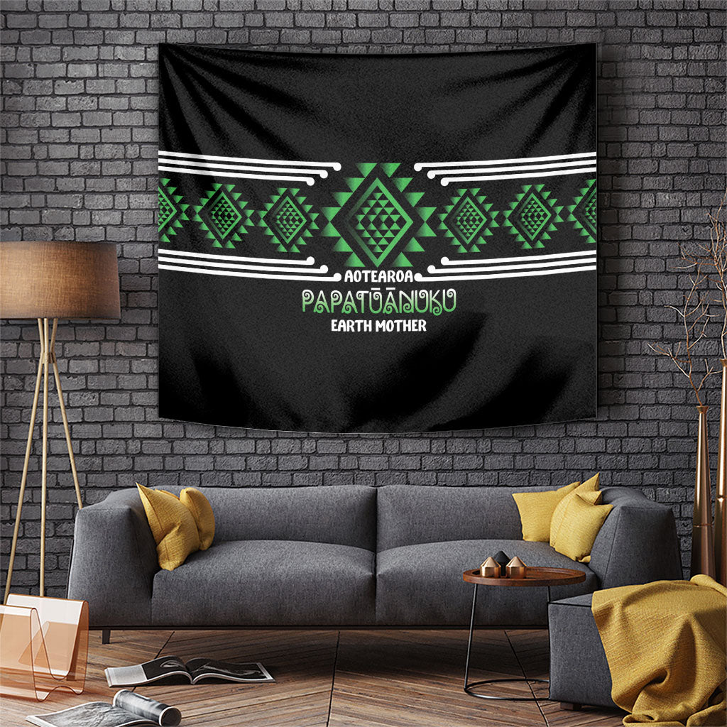 Aotearoa Atua Papatuanuku Tapestry Maori Earth Mother Taniko Motifs