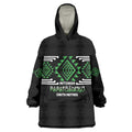 Aotearoa Atua Papatuanuku Personalised Wearable Blanket Hoodie Maori Earth Mother Taniko Motifs