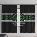 Aotearoa Atua Papatuanuku Window Curtain Maori Earth Mother Taniko Motifs