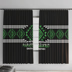 Aotearoa Atua Papatuanuku Window Curtain Maori Earth Mother Taniko Motifs
