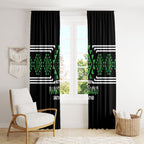 Aotearoa Atua Papatuanuku Window Curtain Maori Earth Mother Taniko Motifs