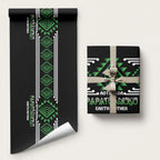 Aotearoa Atua Papatuanuku Wrapping Paper Maori Earth Mother Taniko Motifs