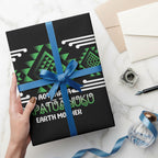 Aotearoa Atua Papatuanuku Wrapping Paper Maori Earth Mother Taniko Motifs