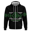 Aotearoa Atua Papatuanuku Personalised Zip Hoodie Maori Earth Mother Taniko Motifs