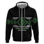 Aotearoa Atua Papatuanuku Personalised Zip Hoodie Maori Earth Mother Taniko Motifs