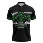 Aotearoa Atua Papatuanuku Personalised Zipper Polo Shirt Maori Earth Mother Taniko Motifs