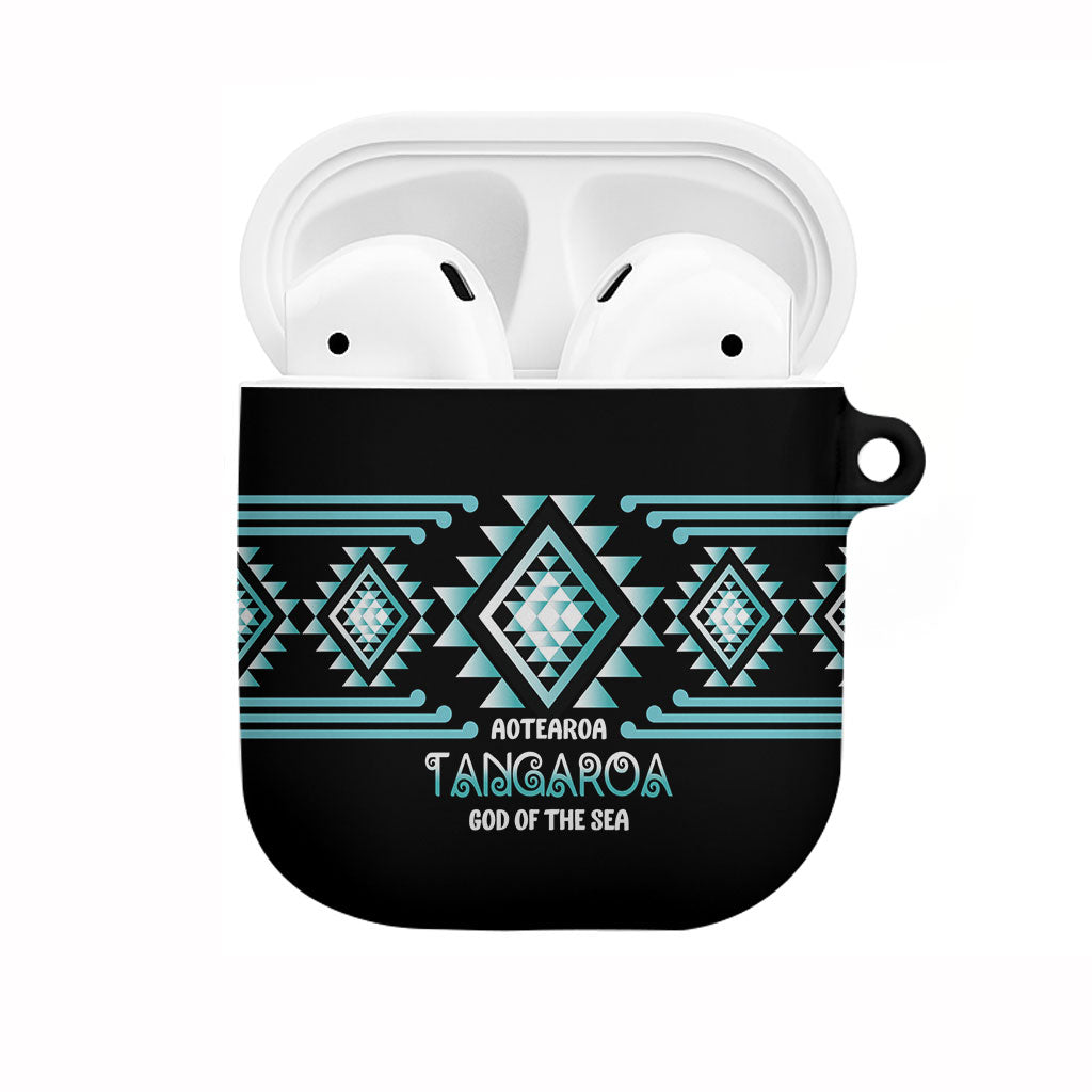 Aotearoa Atua Tangaroa AirPods Case Maori God Of The Sea Taniko Motifs