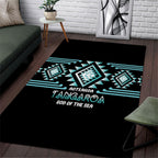 Aotearoa Atua Tangaroa Area Rug Maori God Of The Sea Taniko Motifs