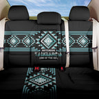 Aotearoa Atua Tangaroa Back Car Seat Cover Maori God Of The Sea Taniko Motifs
