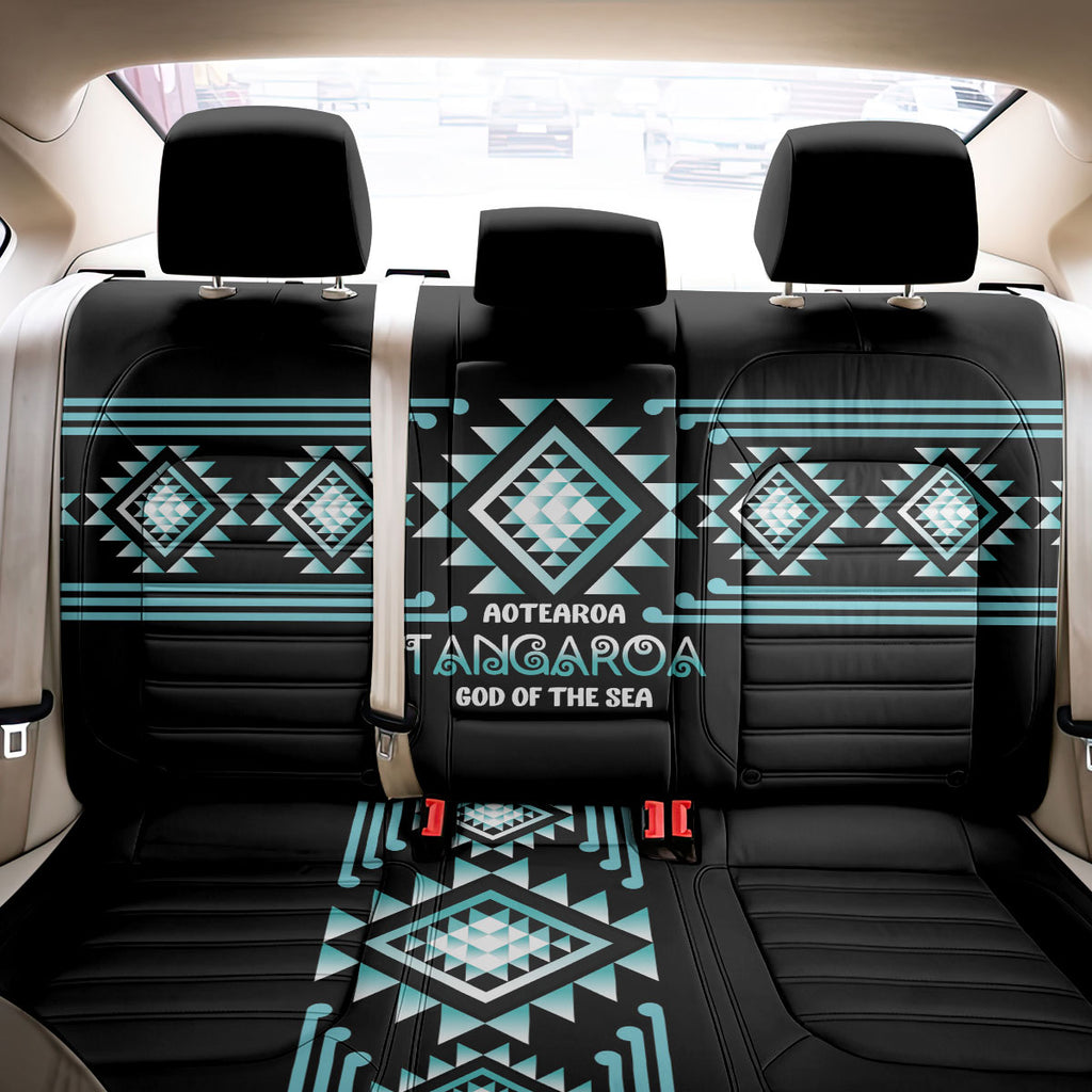 Aotearoa Atua Tangaroa Back Car Seat Cover Maori God Of The Sea Taniko Motifs