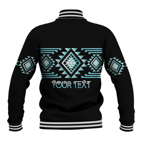 Aotearoa Atua Tangaroa Personalised Baseball Jacket Maori God Of The Sea Taniko Motifs
