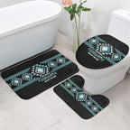 Aotearoa Atua Tangaroa Bathroom Set Maori God Of The Sea Taniko Motifs